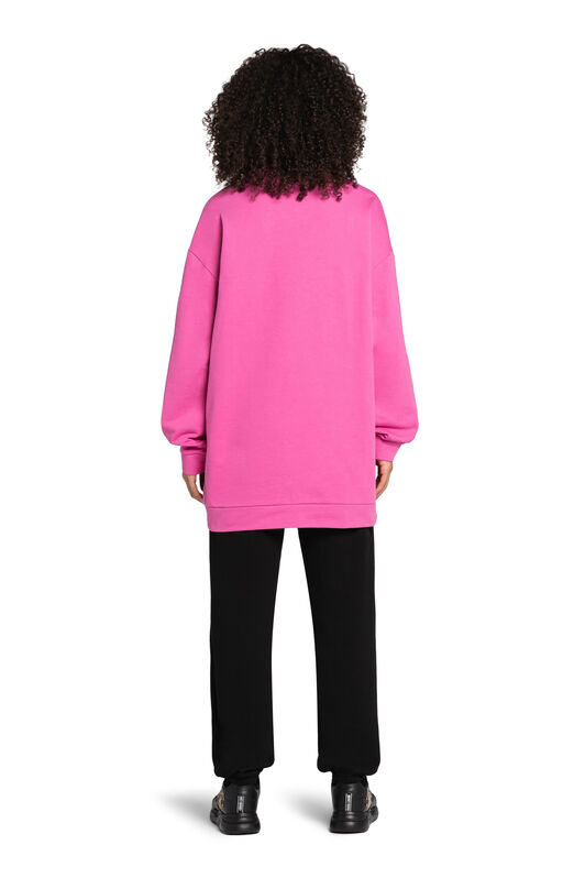 RC Crystal-Embellished Snake Sweatshirt RC Crystal-Embellished Snake Sweatshirt Fuchsia IST68E-CF050