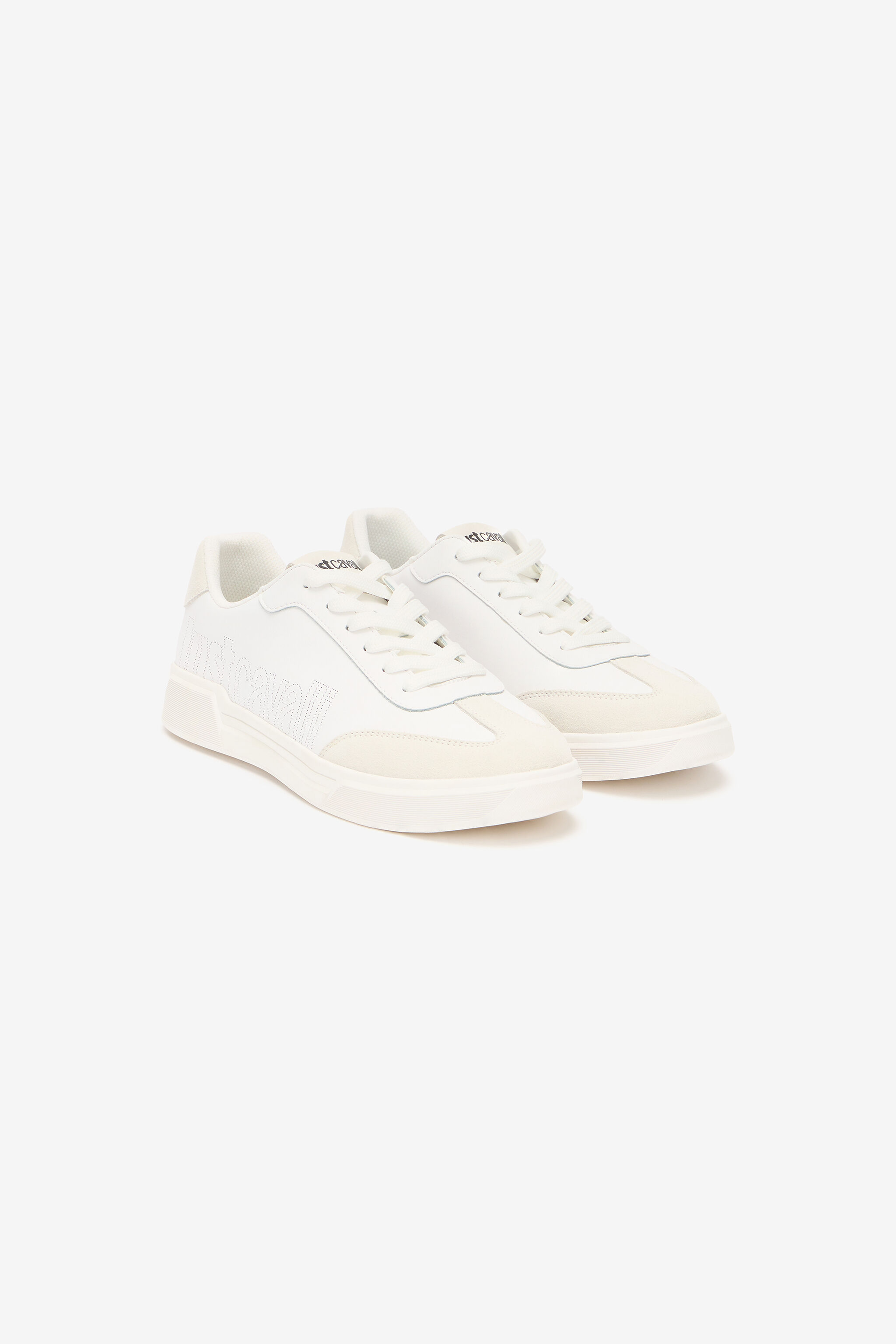 JC Sneakers With Perforated Logo White UFS017-UF292