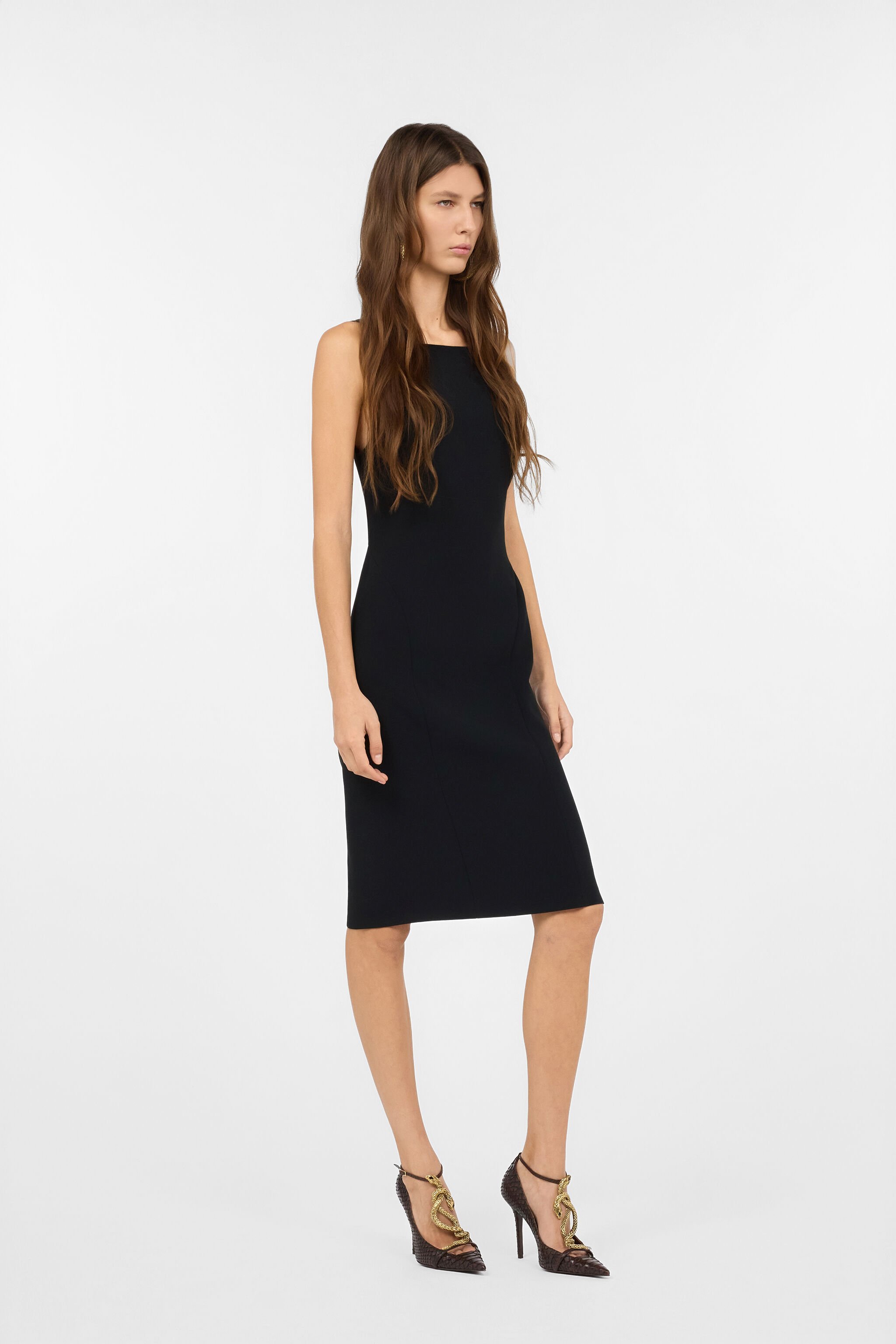 RC Abito Tubino Nero Con Serpenti BLACK WWT123-KU013