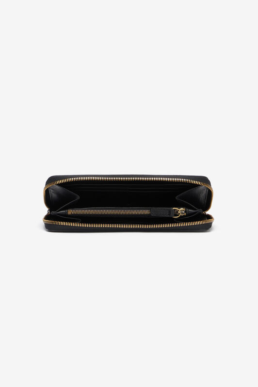RC Black Zip-Around Wallet With Mirror Snake Monogram RC Black Zip-Around Wallet With Mirror Snake Monogram BLACK QOA00C-PZO37
