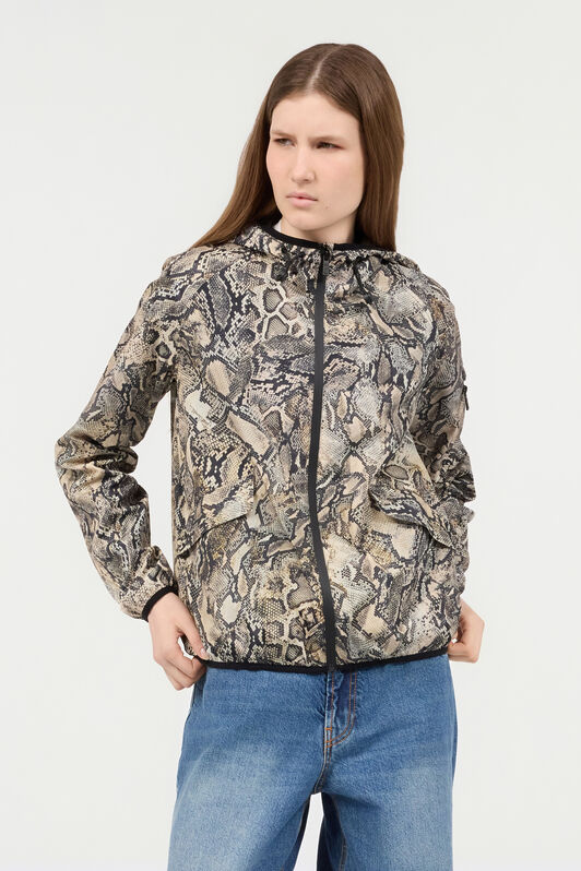 JC Hooded Jacket With Python Print CORTECCIA UFT199-UF265