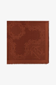 ${brand} Jacquard Shawl with Mirror Snake Monogram ${colorDescription} ${masterID}