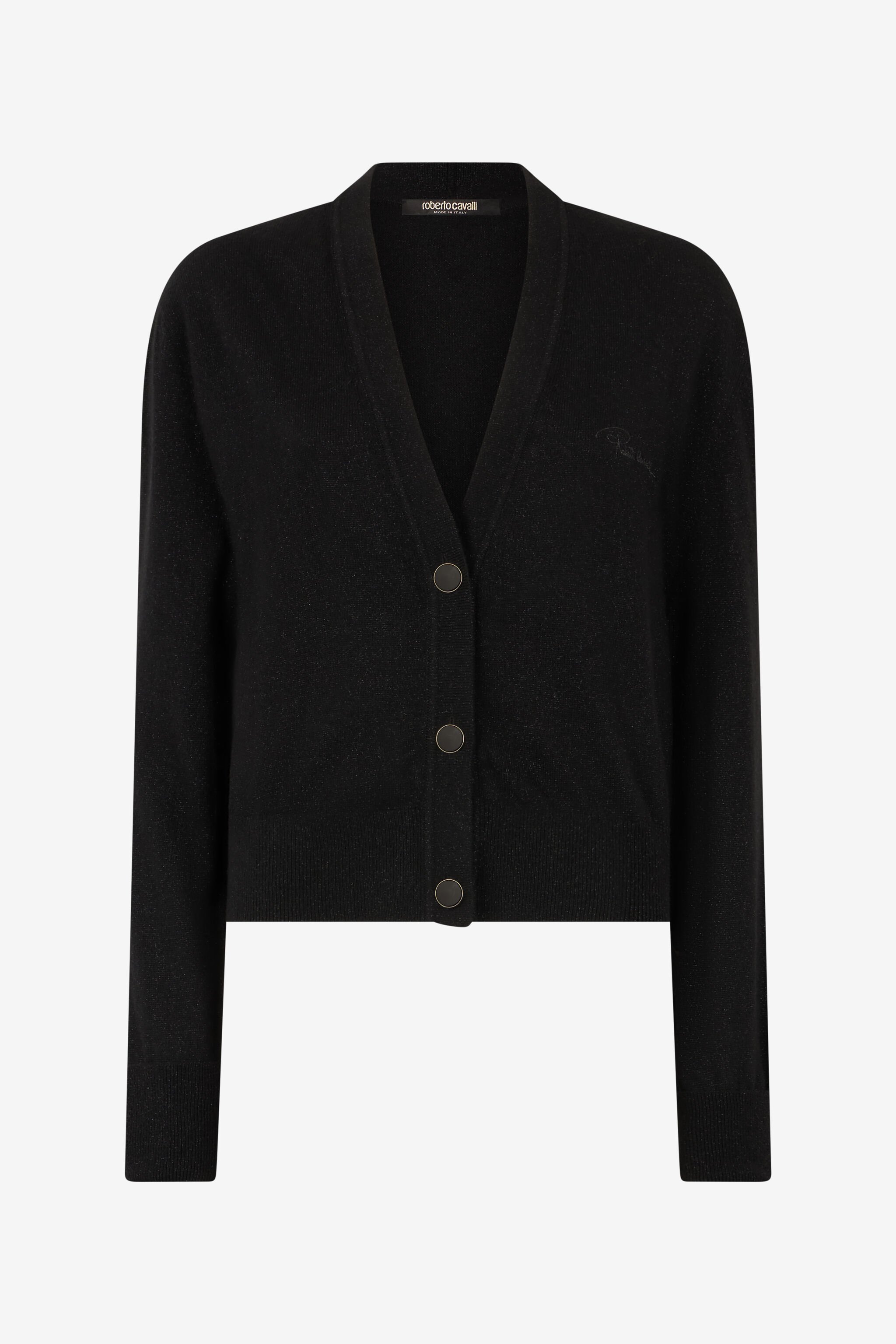 RC Cardigan With Logo Black UKM901-MI017