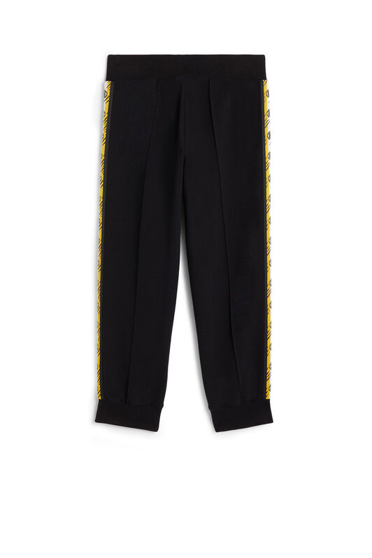 JU Black logo side stripe track pants BLACK JJT263-CF027