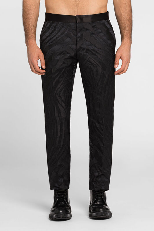 RC Freedom-Jacquard Tuxedo Trousers RC Freedom-Jacquard Tuxedo Trousers Black ORT215-TJ031