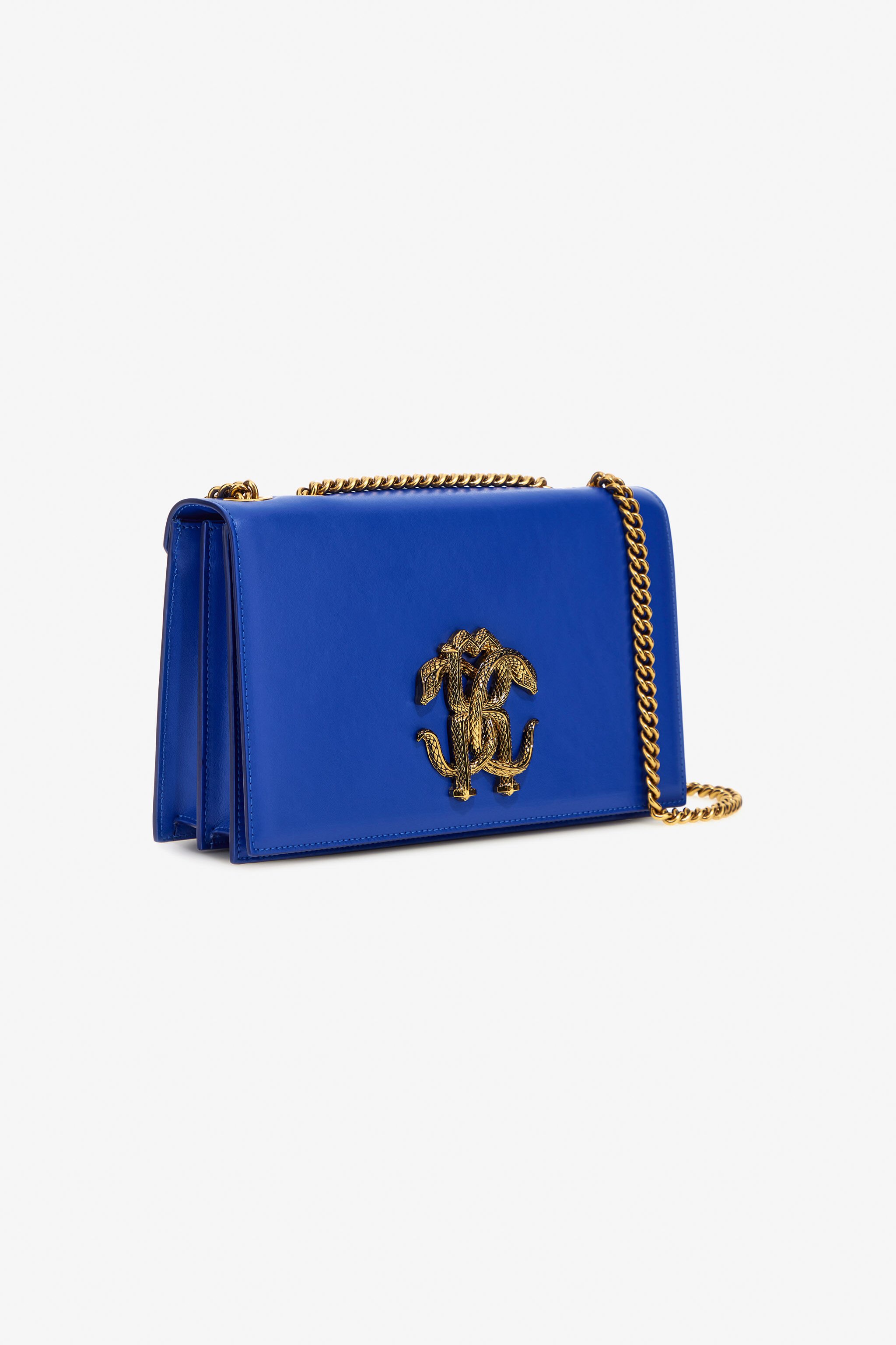 RC Shoulder bag with Monogram Mirror Snake Blue SKB120-PZ172