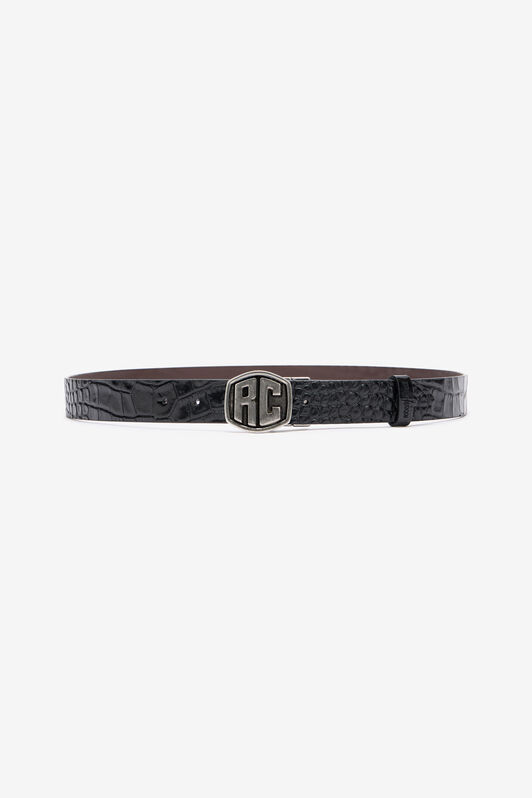 RC Reversible Belt with RC Monogram Black VRC004-PZ425