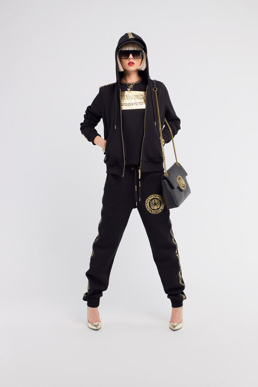 JC Tiger Logo Hoodie Black RKT899-RK405