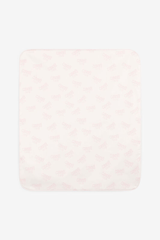 JU Gestrickte Decke mit Logo-Print Rosa OJT830-RN001