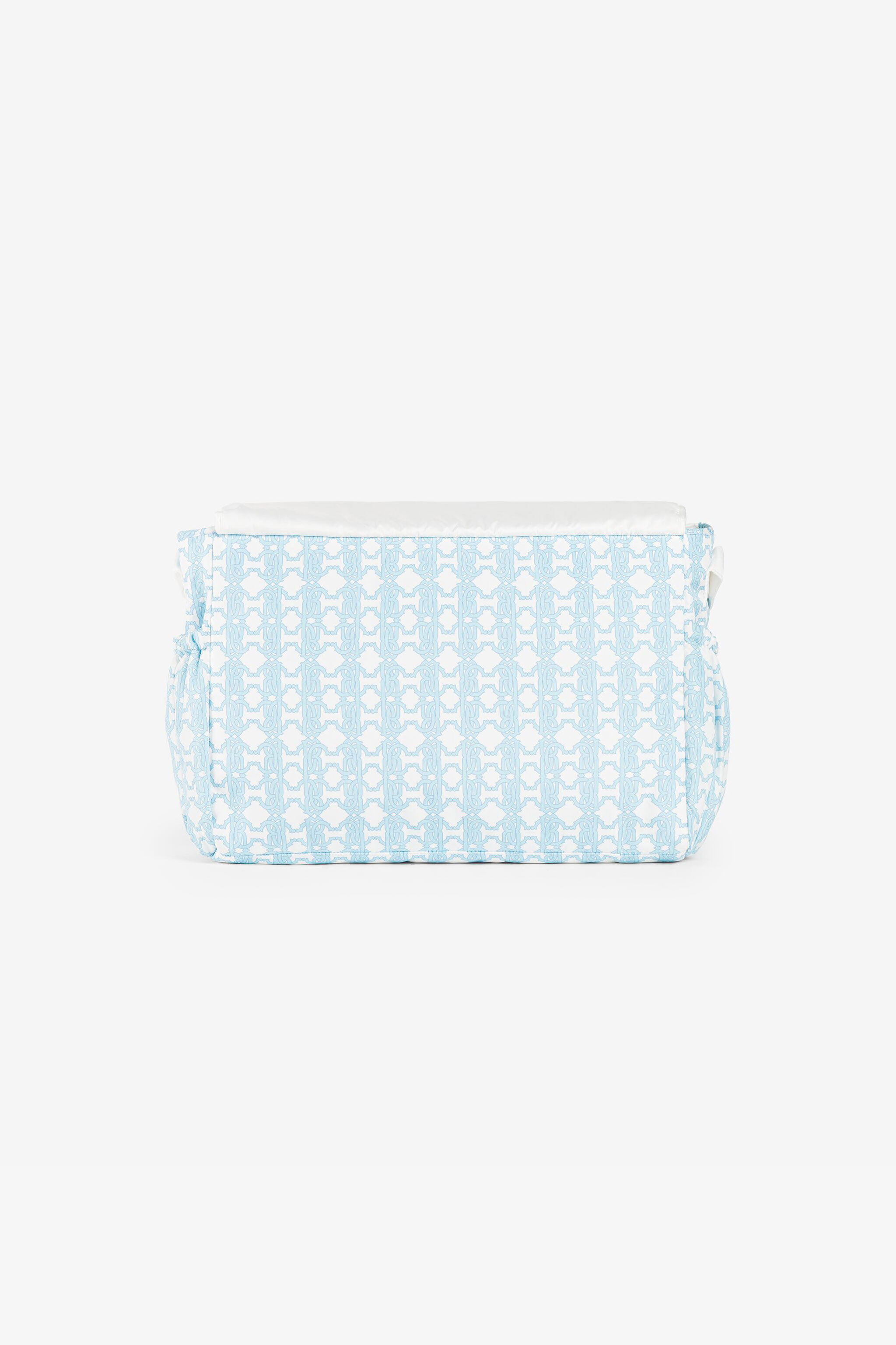 JU RC Monogram-Embroidered Changing Bag Light blue RJT844-5RF66