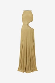 RC Langes transparentes Goldkleid mit Cut-out-Details GOLD WWM101-MO001