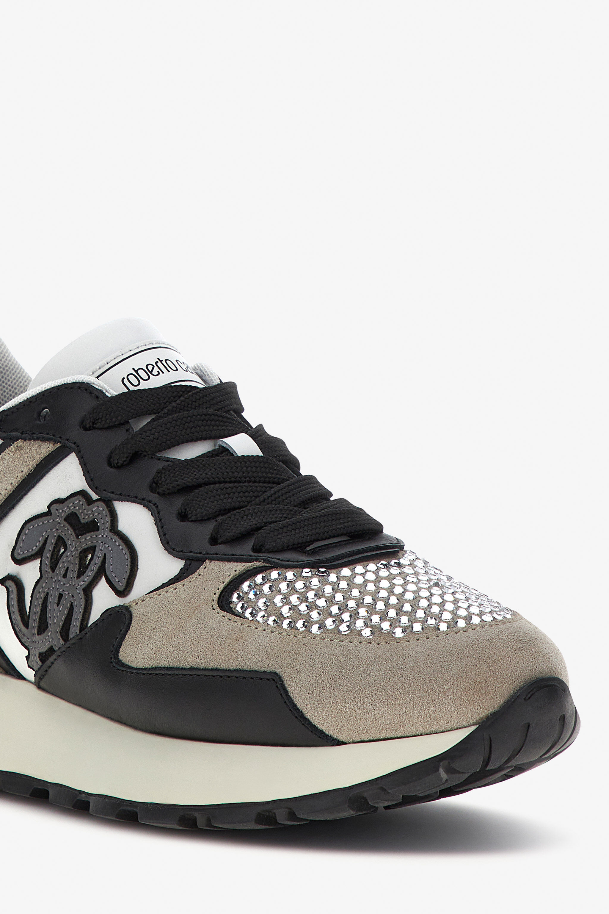 RC Sneakers with Monogram Mirror Snake BIANCO/NERO RKS047-PZB31