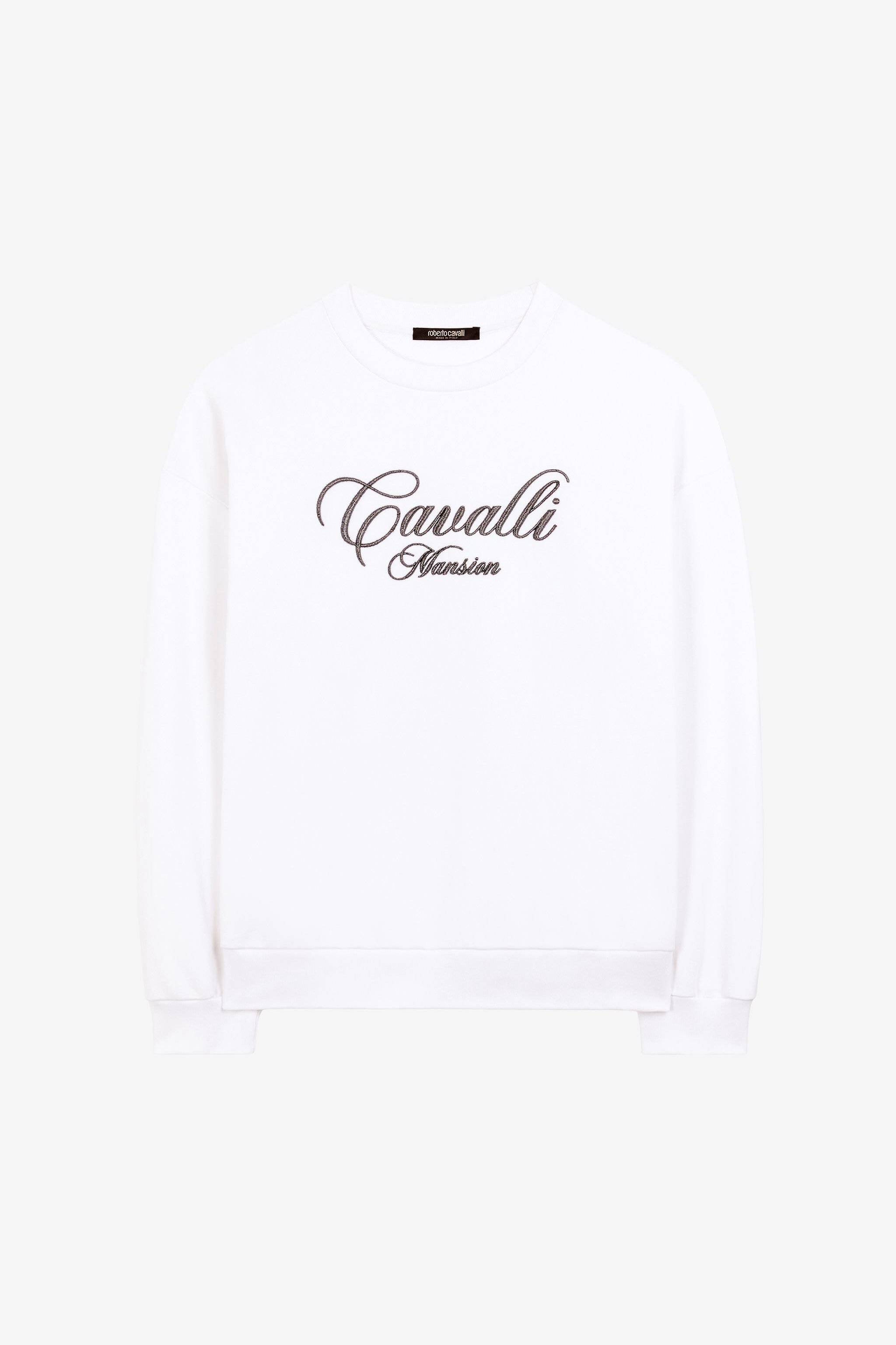 RC Sudadera de algodón con logo bordado Blanco ORT67A-CF050