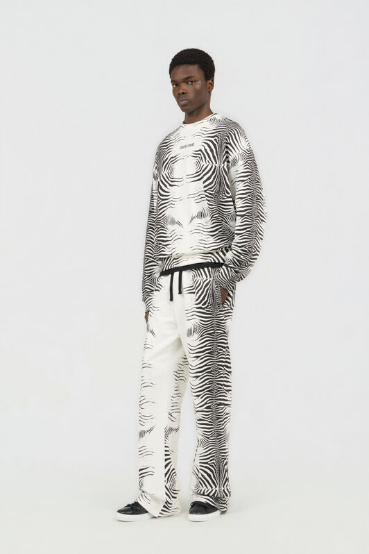 RC Zebra Print Sweatshirt WHITE/BLACK ZEBRA SOT66I-CF050