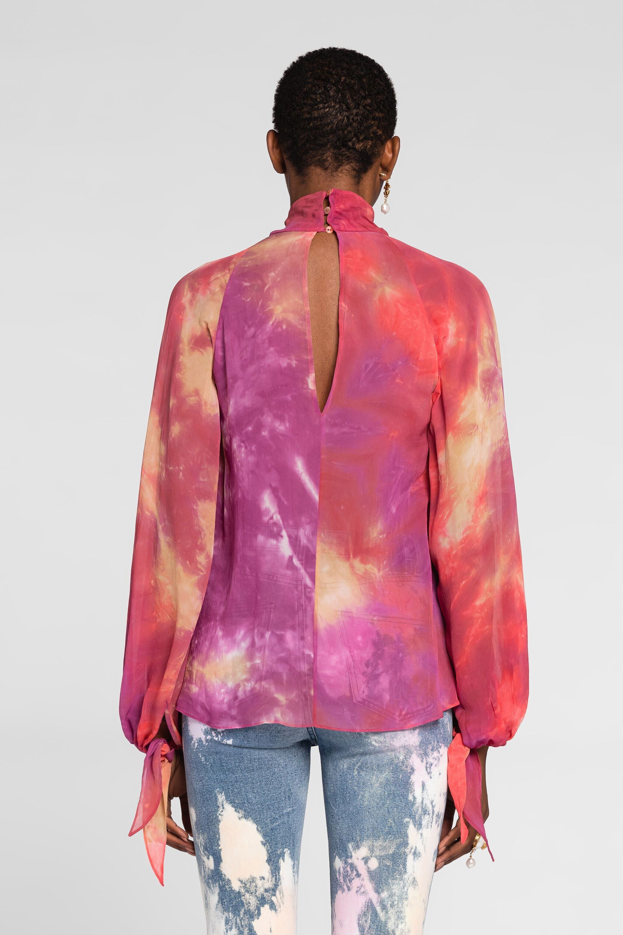 RC Top mit Batikmuster Fuchsia QKT700-GG039