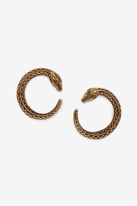RC Snake Earrings Gold UKG007-AM001