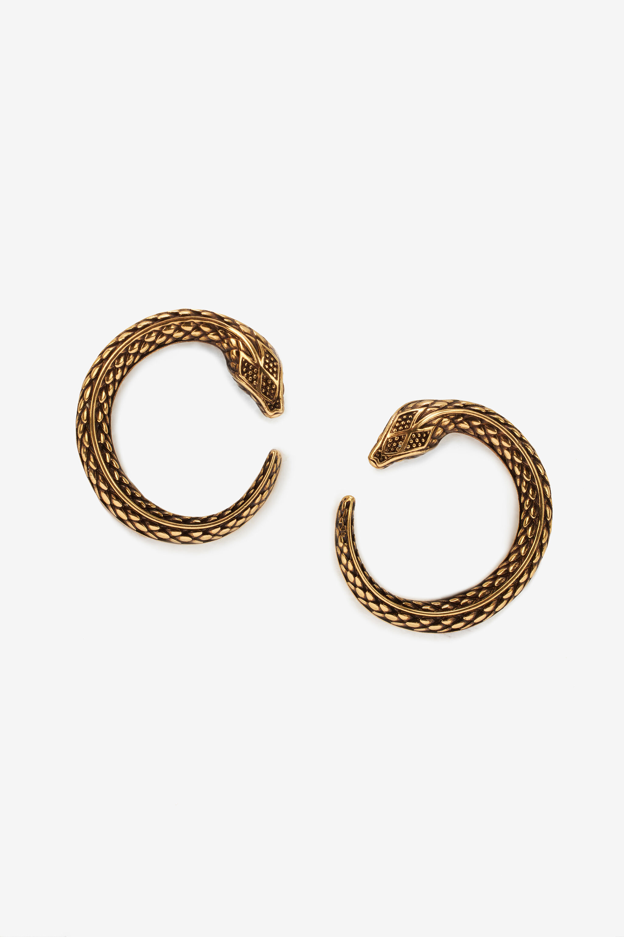 RC Snake Earrings Gold UKG007-AM001