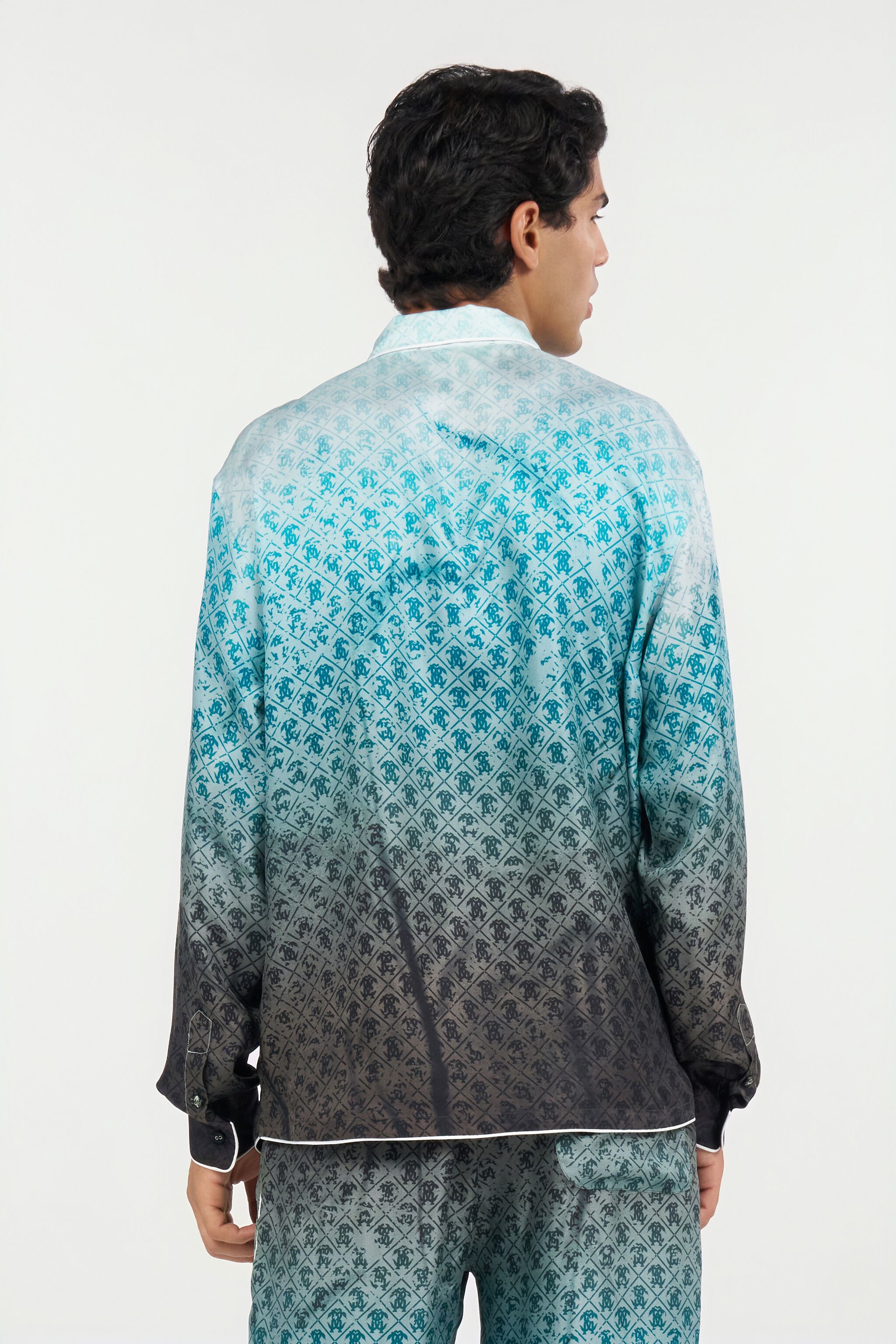 RC Chemise en soie à monogramme ENDLESS SKY WNT725-4QR67