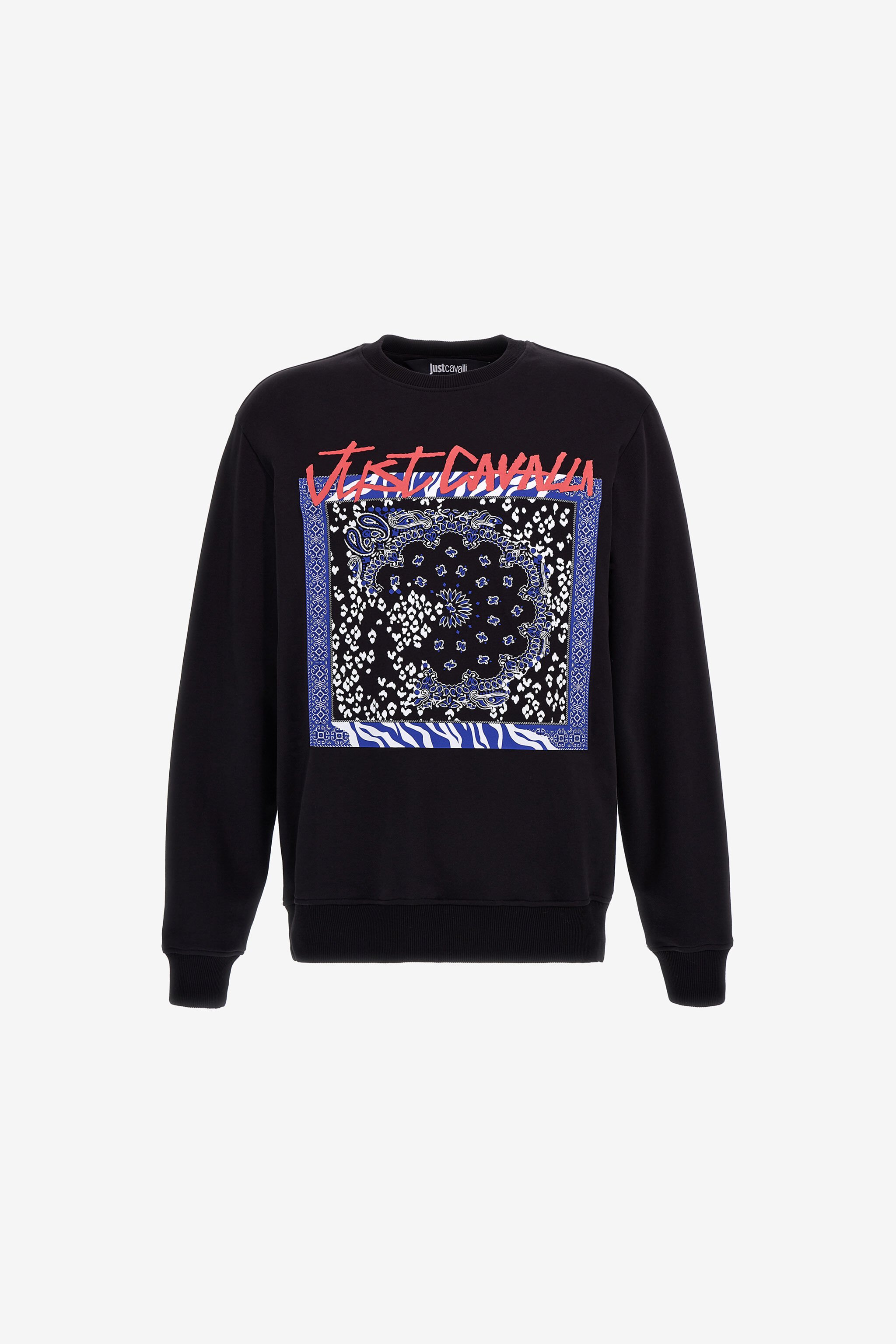 JC Just Cavalli Logo Sweatshirt Negro RRT963-RR225