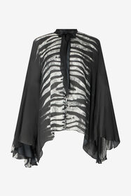 ${brand} Zebra-Print Caftan-Style Shirt ${colorDescription} ${masterID}
