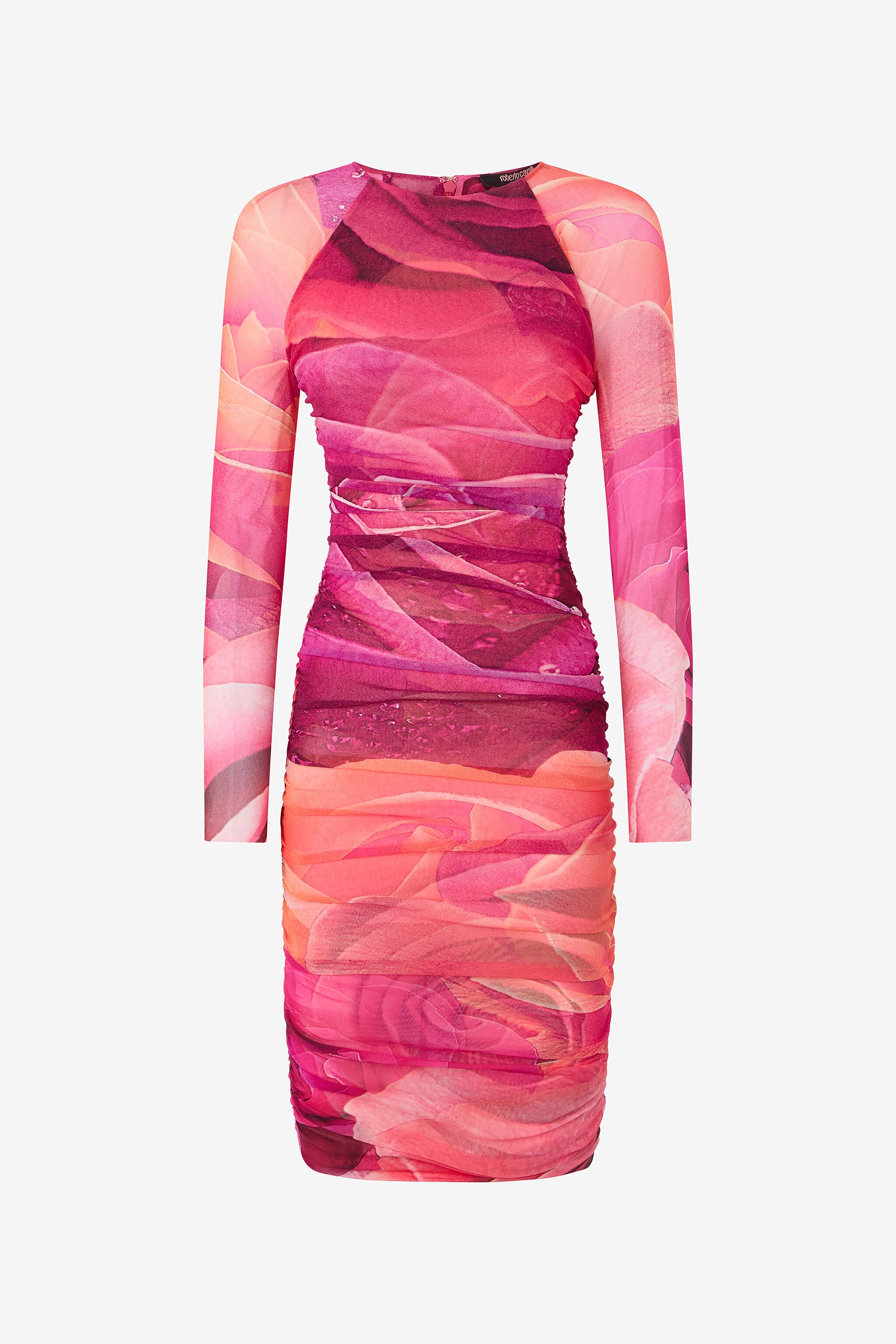 RC Sheath Dress With Rose Print ROSA UKT146-6HN48