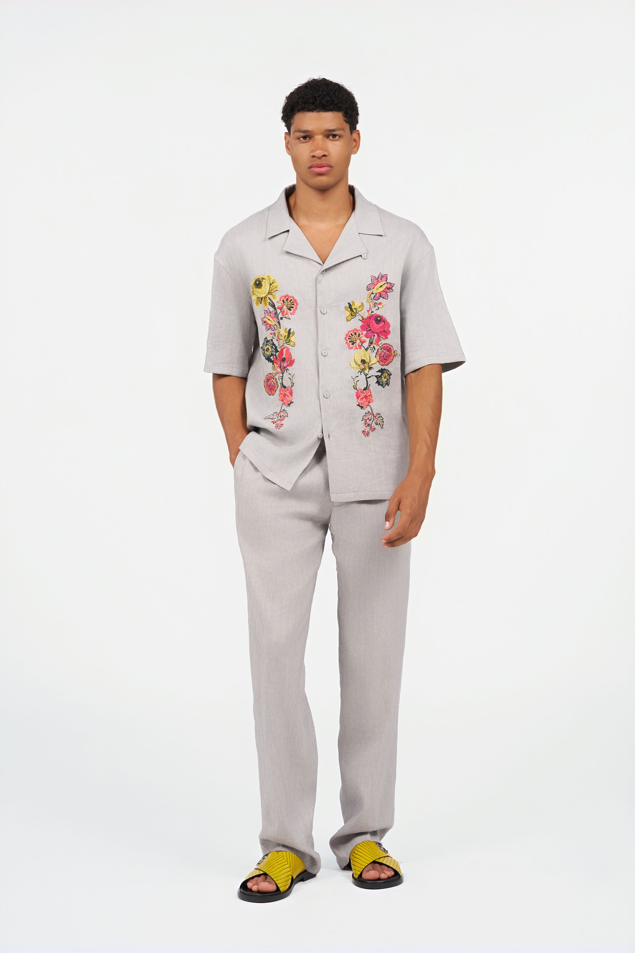 RC Elegant Linen Trousers ICE WNT202-LH008