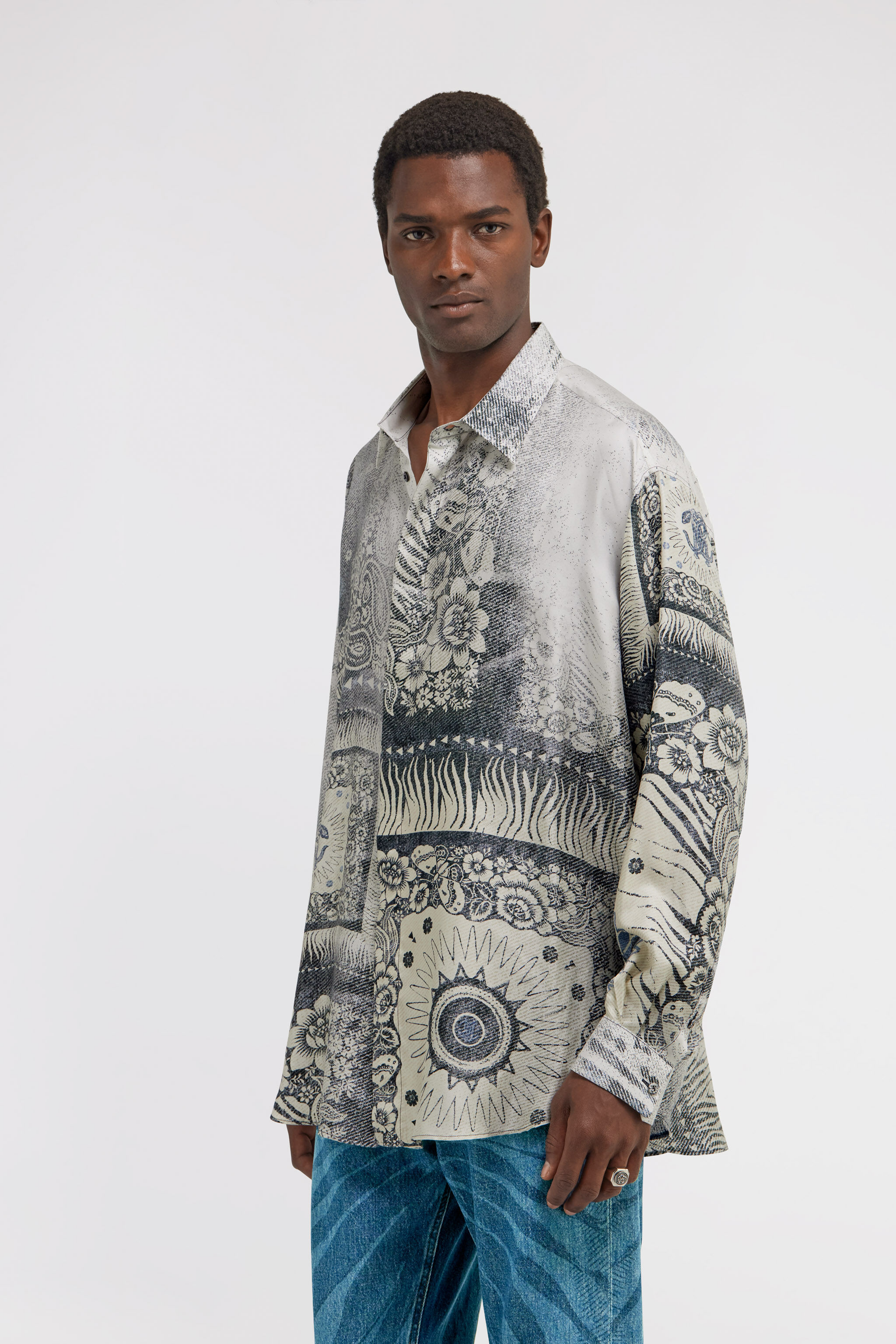 RC Bandana Print Shirt Blue TRT722-4QN11
