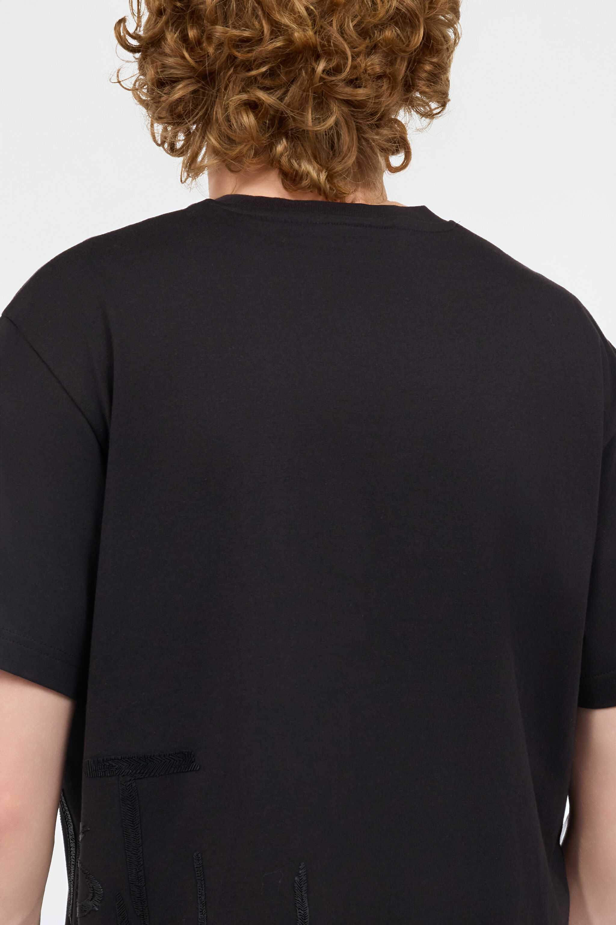 JC T-Shirt Avec Logo Sur Le Côté Noir UFT054-UF074