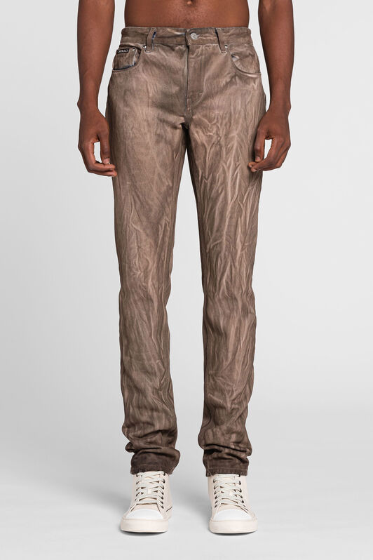 RC Straight-leg denim jeans CARAMEL QRJ219-DL009