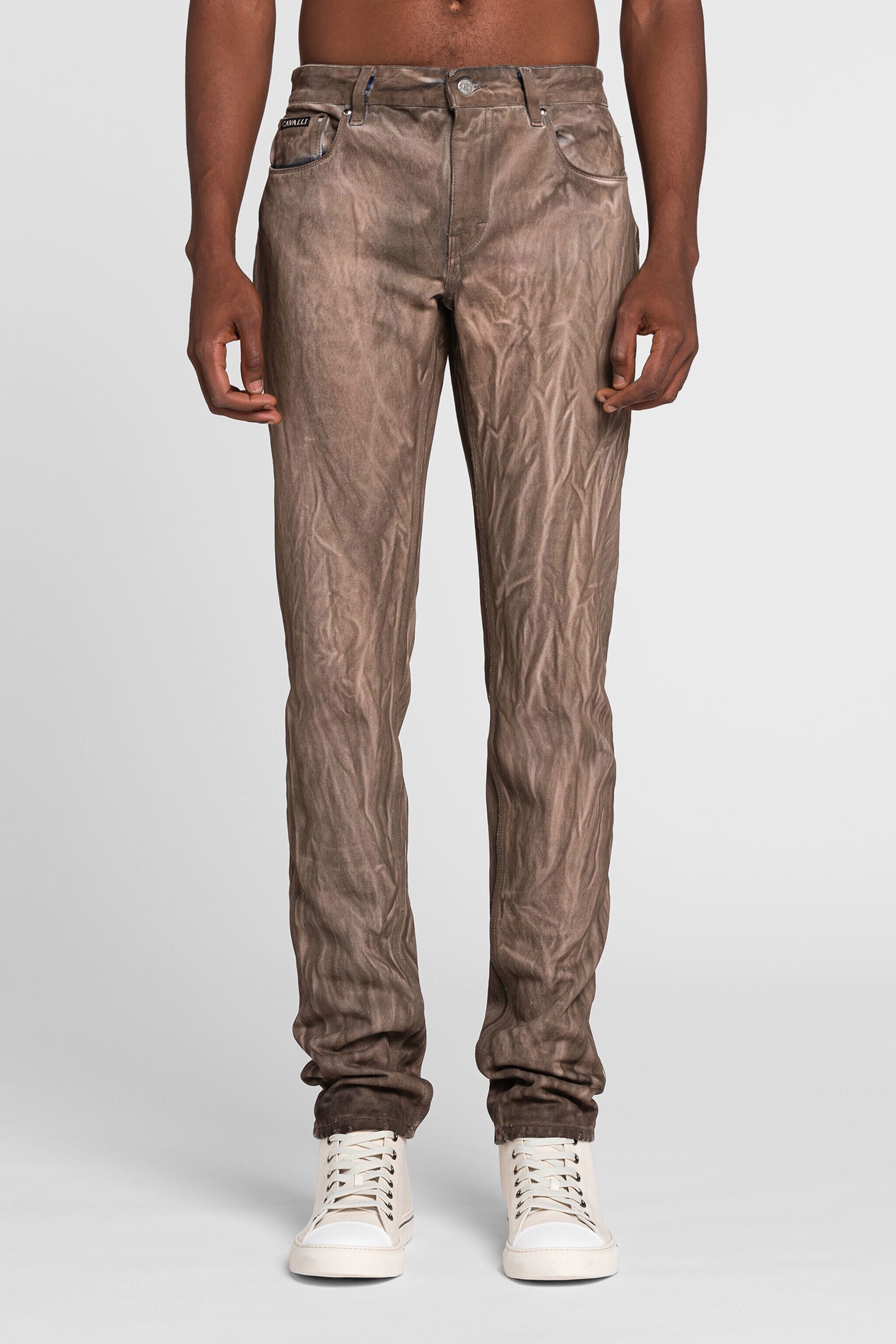 RC Straight-leg denim jeans CARAMEL QRJ219-DL009
