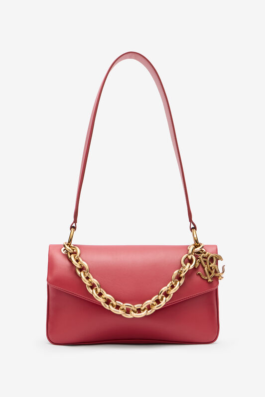 RC Shoulder Bag with Chain and Charm RC Shoulder Bag with Chain and Charm Red VKB015-PNE02