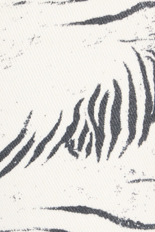 RC Pants With White Tigress Print Black/White UKJ220-DAN49