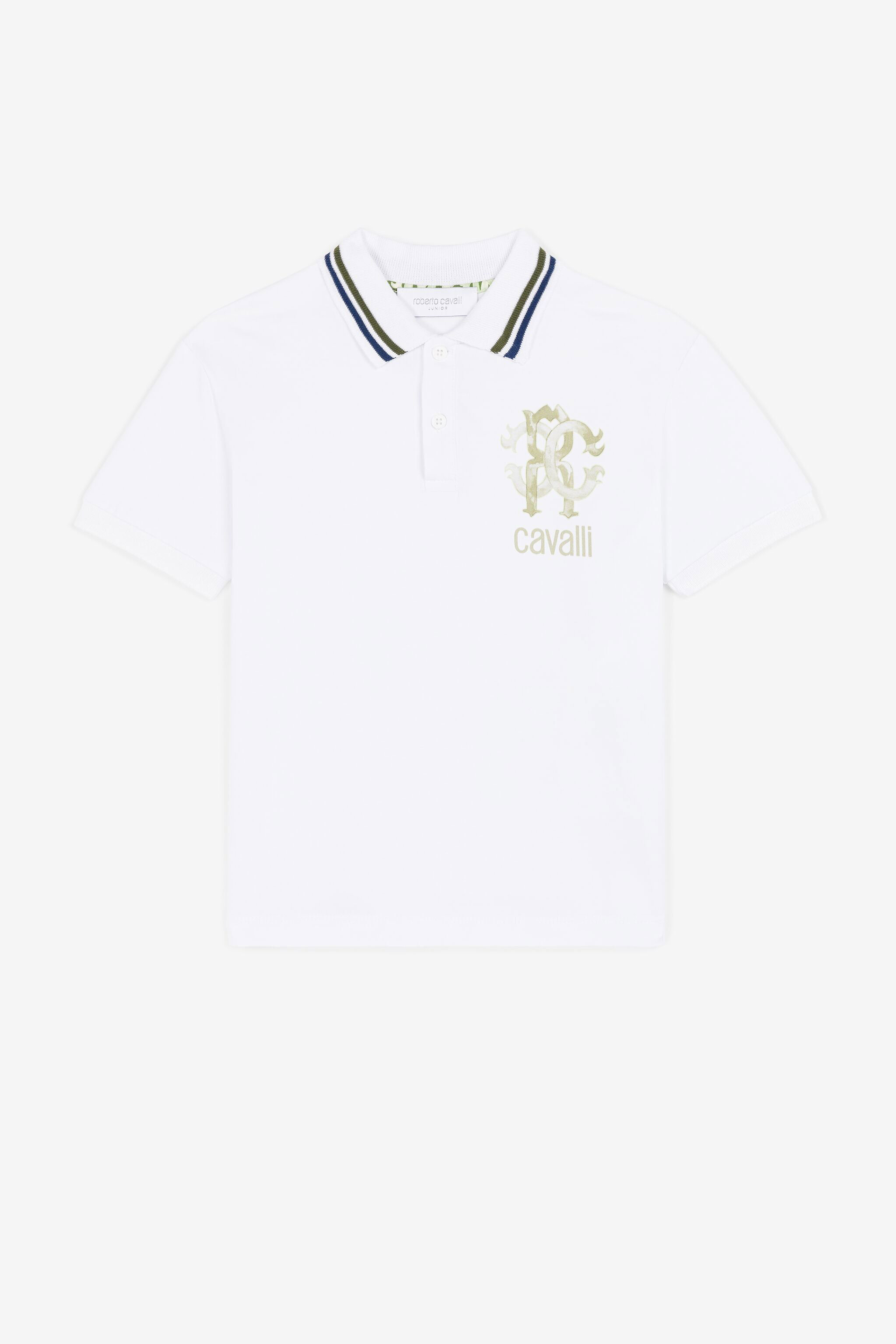 JU Logo-print polo shirt White QJT675-KB003