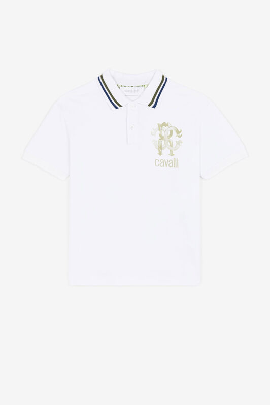 JU Logo-print polo shirt JU Logo-print polo shirt White QJT675-KB003