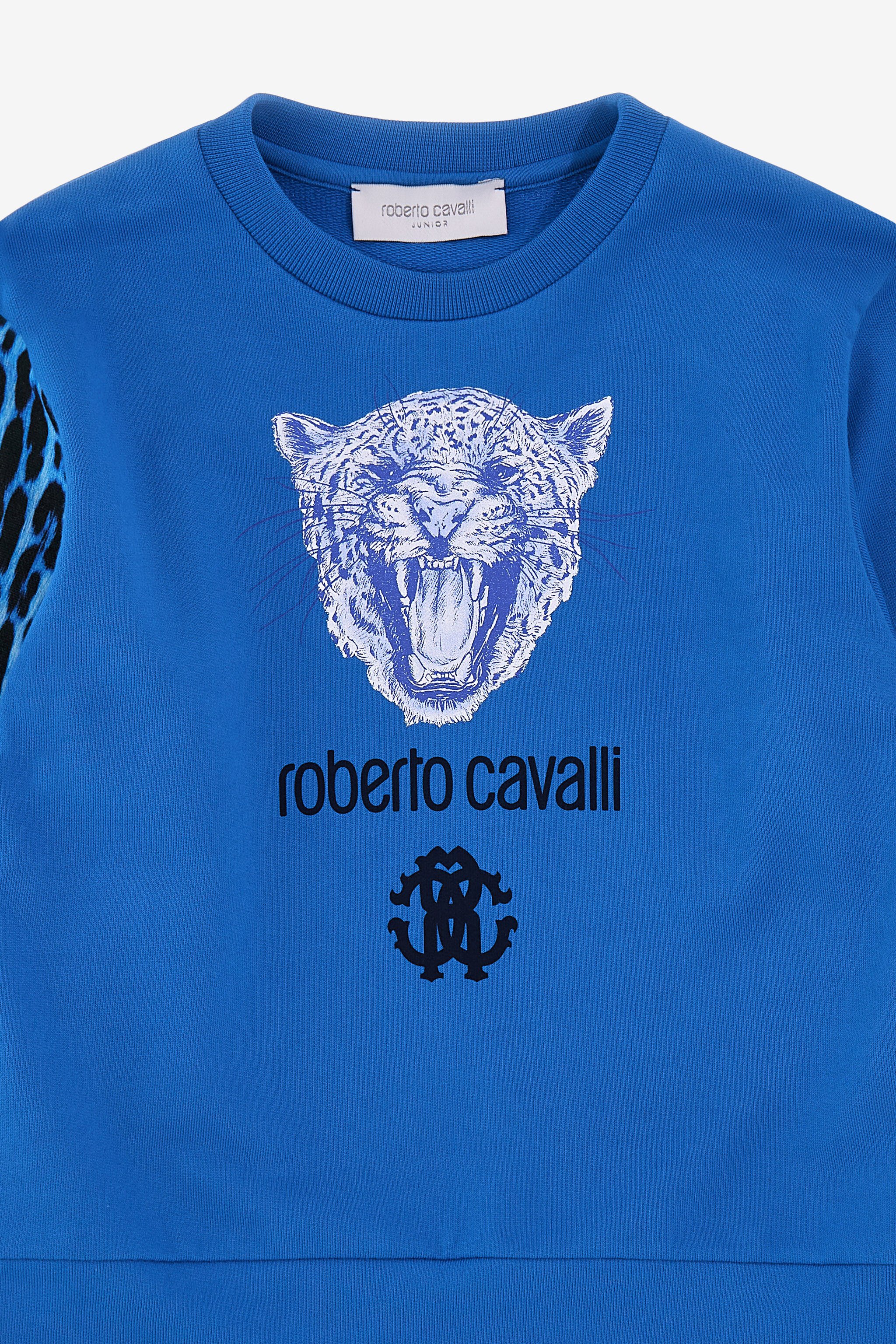JU Felpa con logo Blu SJT923-CF050