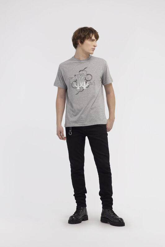 RC T-shirt with Snake print Gray NOT60N-JD016