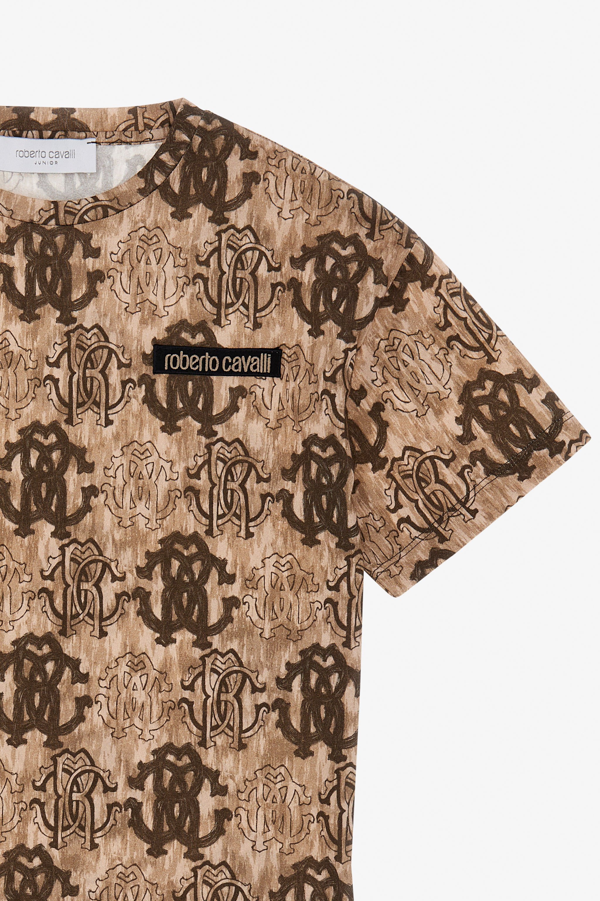 JU T-shirt con Logo RC Marrone chiaro TJT60M-JFM11
