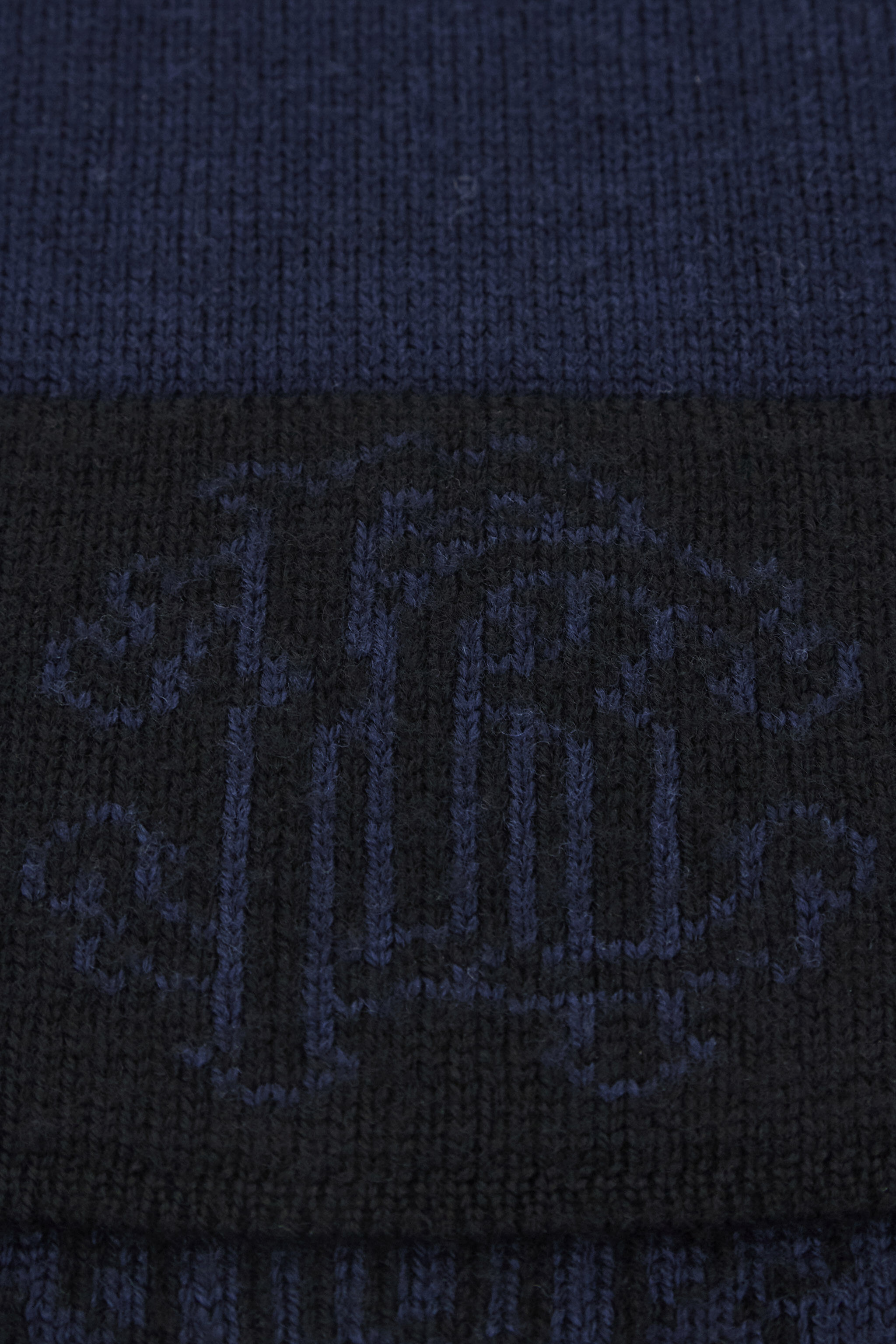 RC Dunkelblauer Halstuch Monogram RC Jacquard Dunkelblau NOZ01E-MQ014