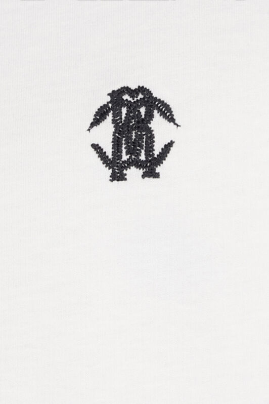 RC T-Shirt with Mirror Snake Monogram Blanc VRT61A-JD060