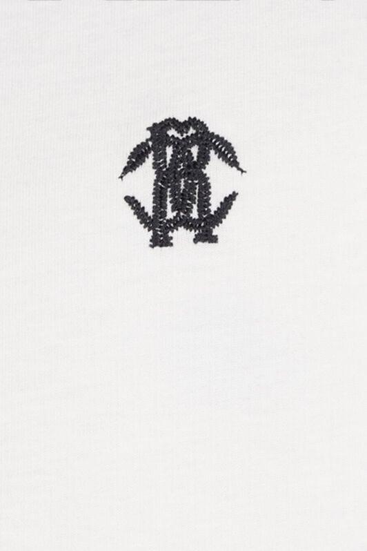 RC T-Shirt with Mirror Snake Monogram RC T-Shirt with Mirror Snake Monogram Blanc VRT61A-JD060