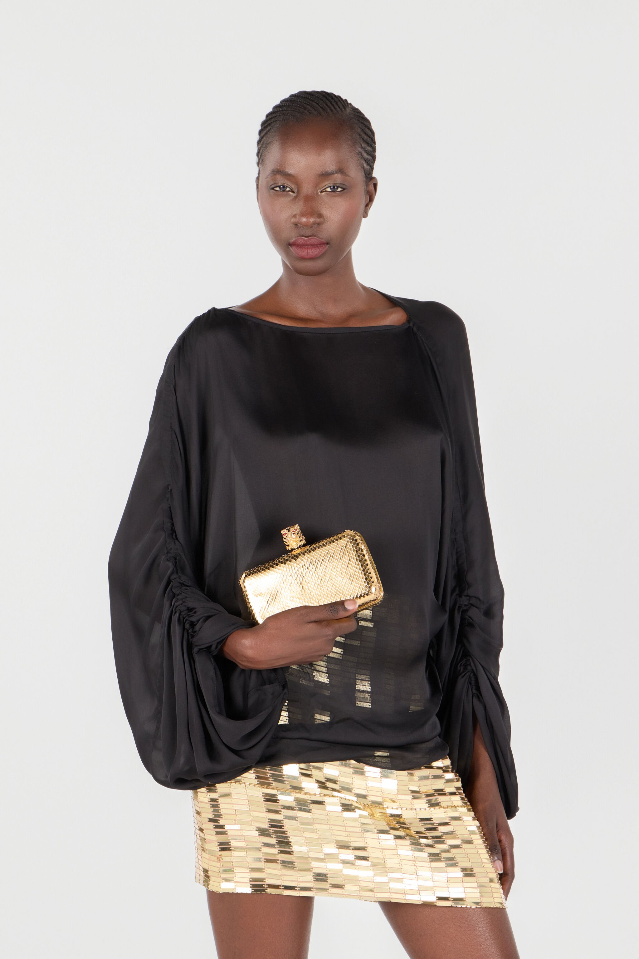 RC Tiger Leather Clutch Gold UKB014-PZ579
