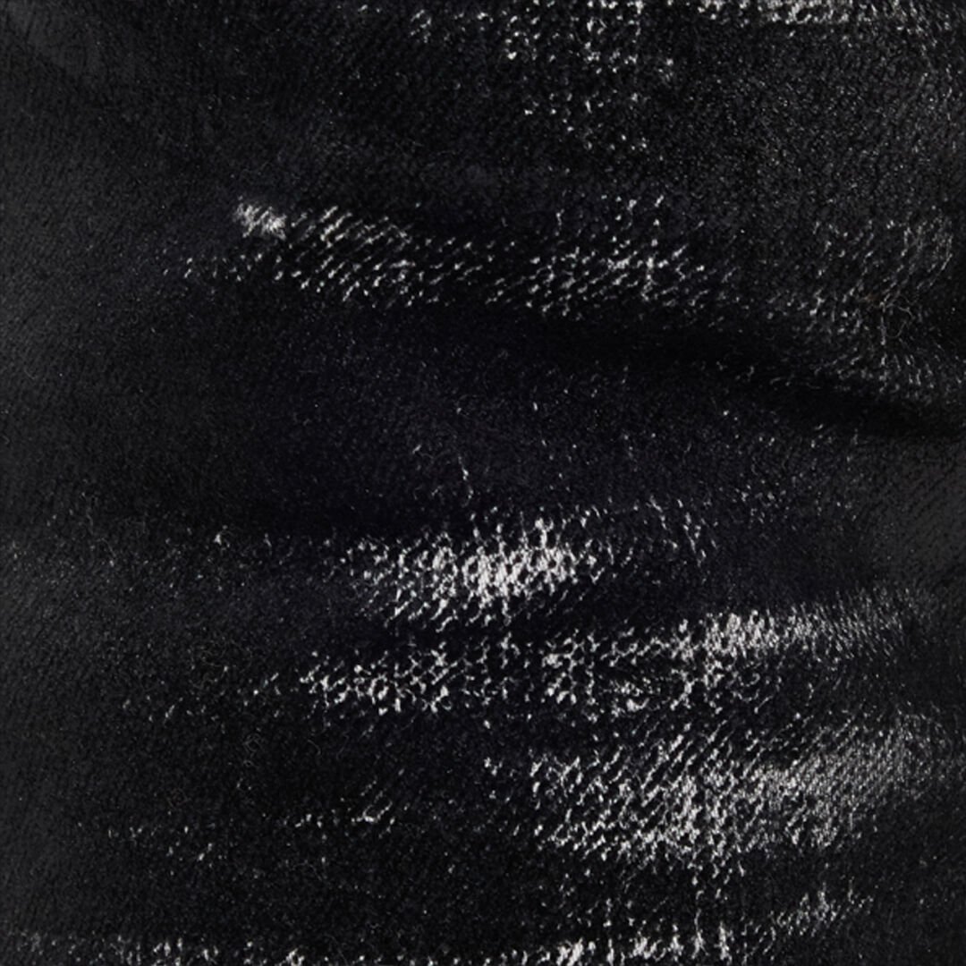RC Distressed-Effect Python Skin Jeans Black UKJ220-DS003