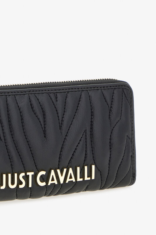 JC Just Cavalli Zip Wallet Schwarz TFP047-TF506