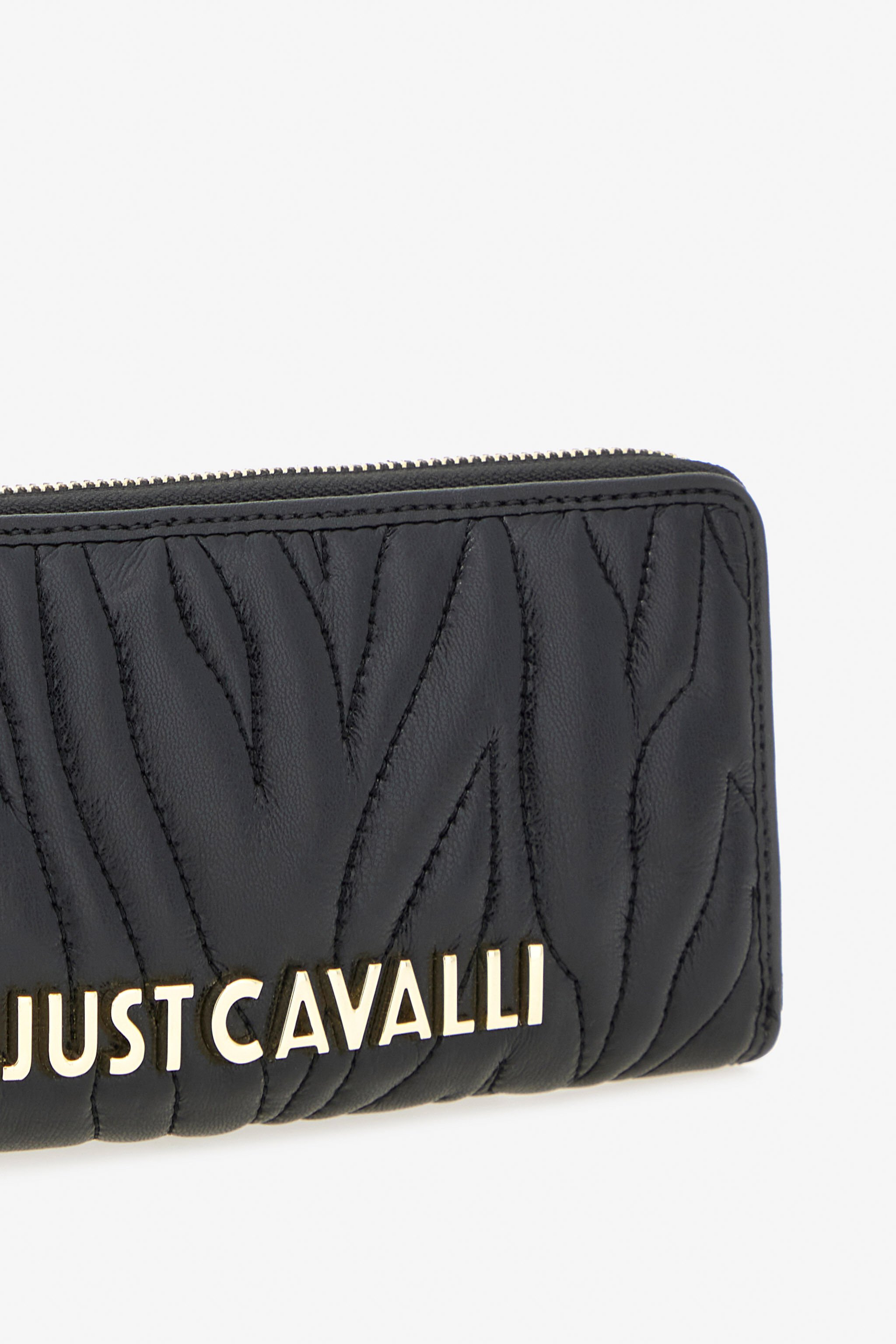 JC Just Cavalli Zip Wallet Schwarz TFP047-TF506