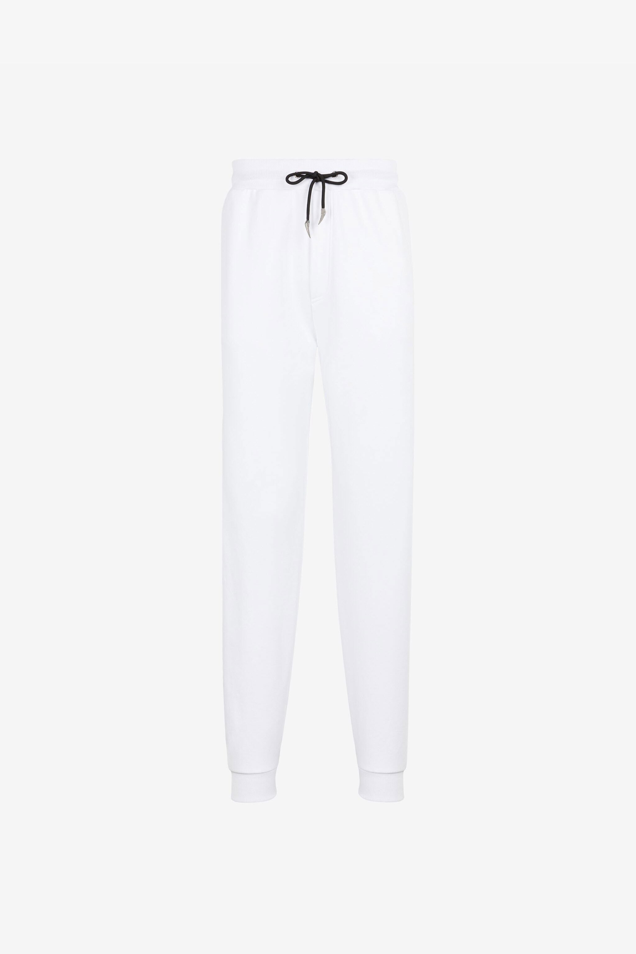 RC Logo-Print Cotton Sweatpants White QRT25A-CF050