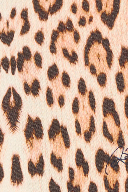 JU Leggings with Jaguar Skin Print NATURAL VJT23C-JFO52