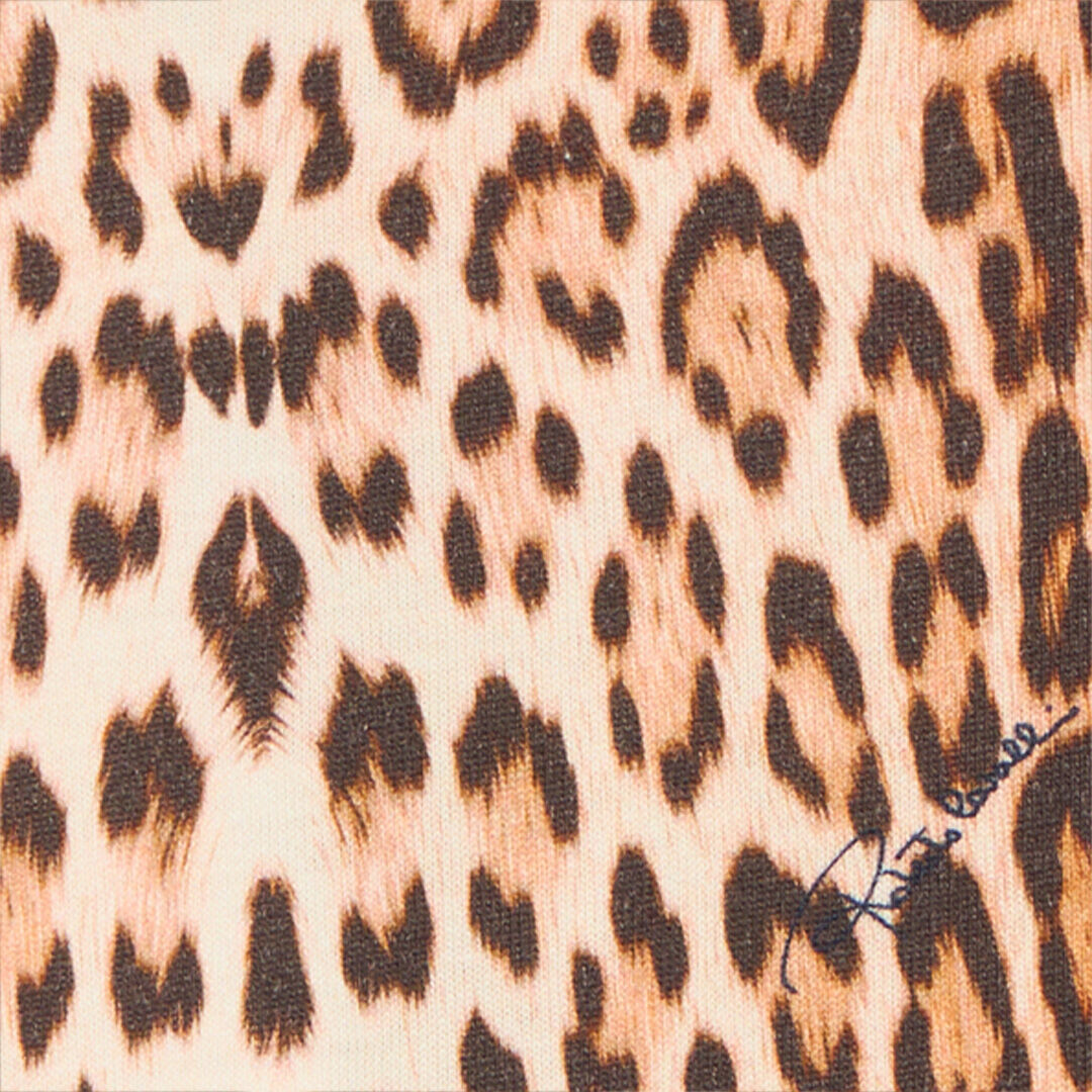 JU Leggings with Jaguar Skin Print NATURAL VJT23C-JFO52