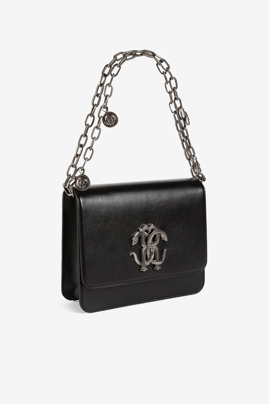 RC Mirror Snake leather shoulder bag RC Mirror Snake leather shoulder bag Black RKB003-PZ132