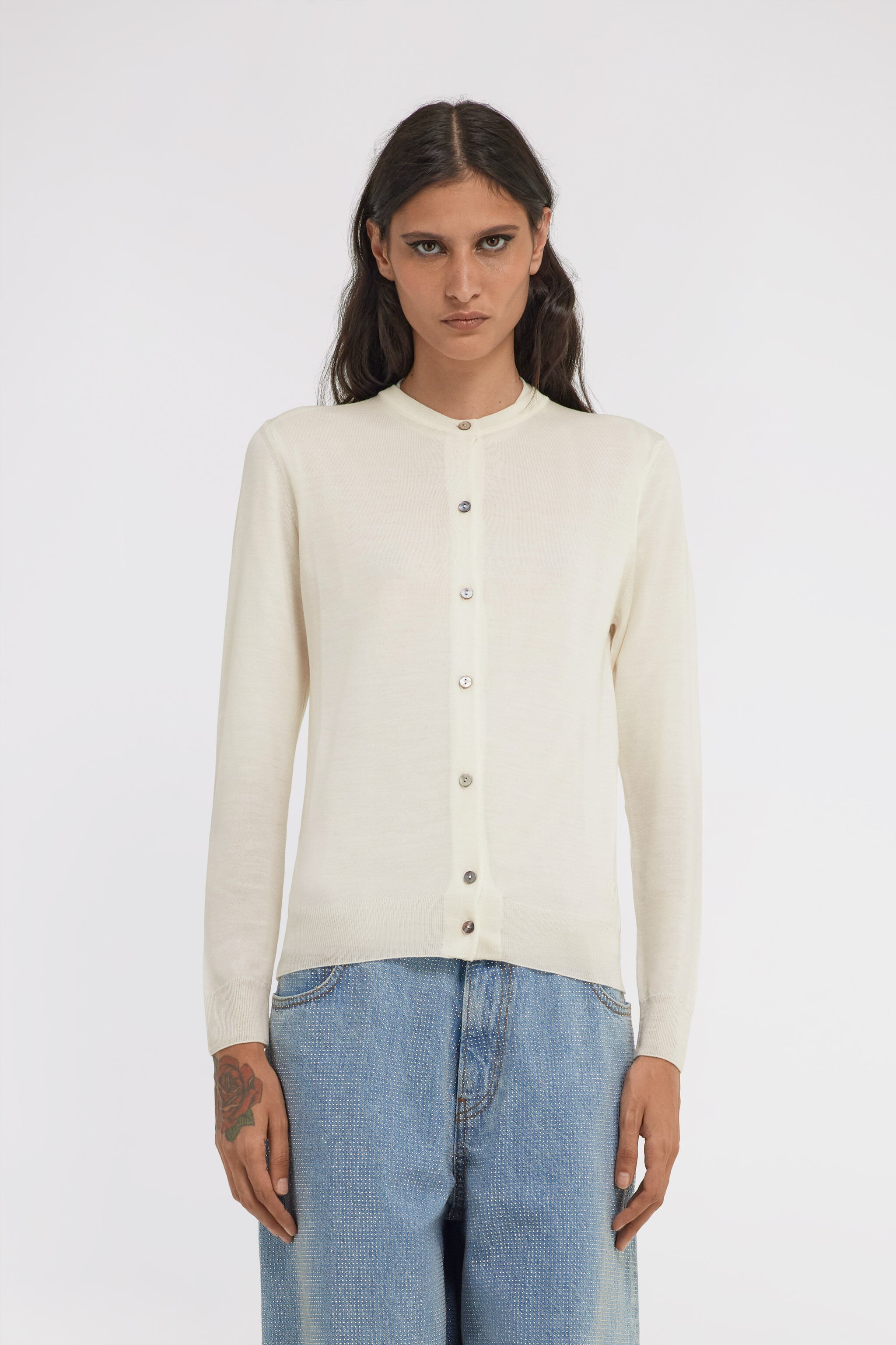 RC Cardigan Weiß SKM900-MA006