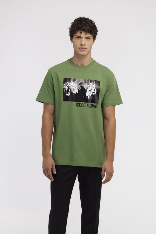 RC T-shirt with Jaguar logo and print RC T-shirt with Jaguar logo and print Green NOT60C-JD060